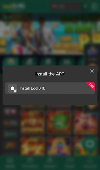 Step 2: selects “Install Lodi646”.